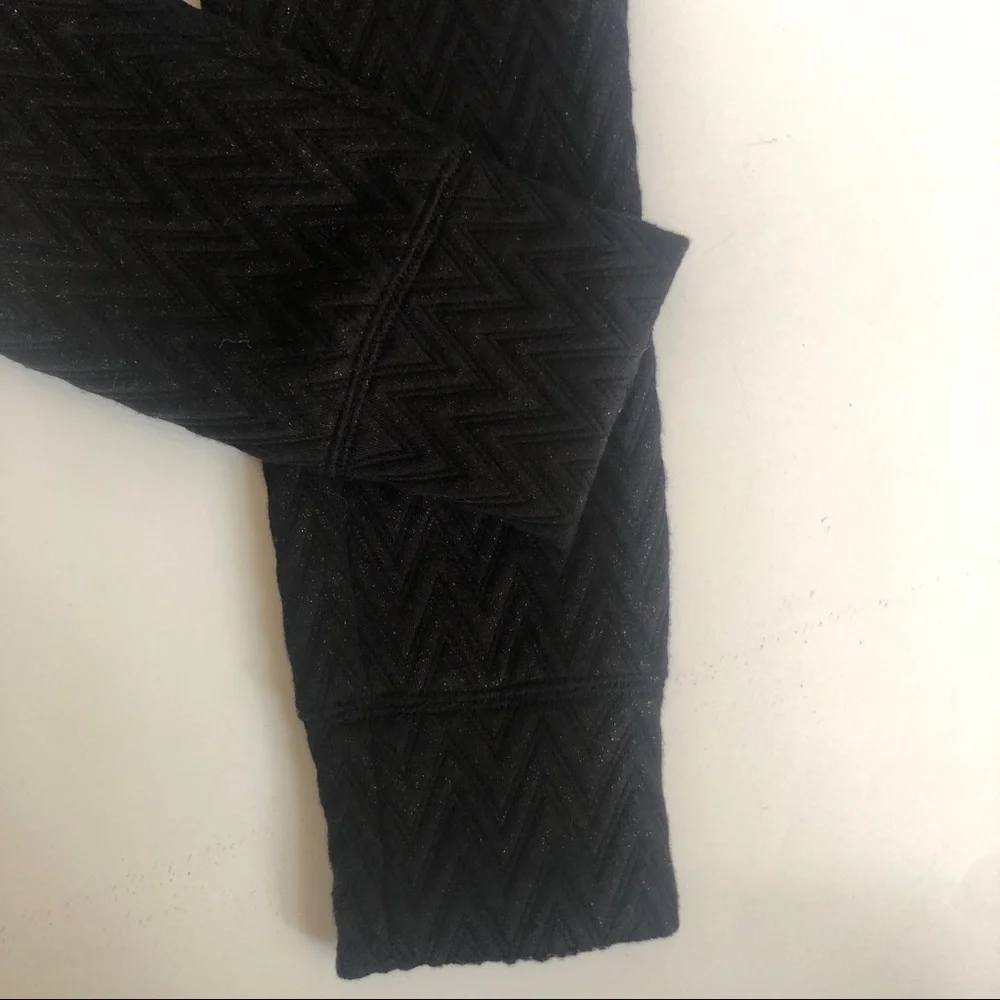 Gap kids Gold Metallic & Black Chevron Print Lounge Joggers